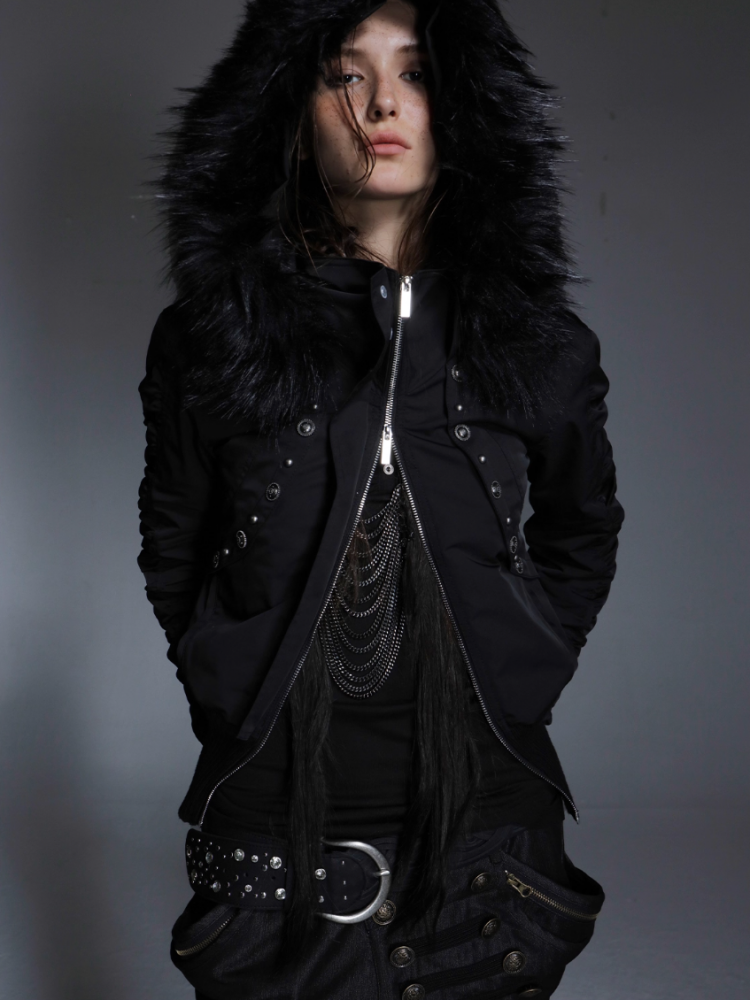 Short Waist Pie Overcomes Eco-Friendly Fur Lining Thickened Cold-Proof Fur Collar Jacket【s0000014544】