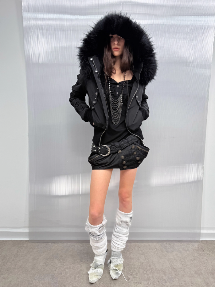 Short Waist Pie Overcomes Eco-Friendly Fur Lining Thickened Cold-Proof Fur Collar Jacket【s0000014544】