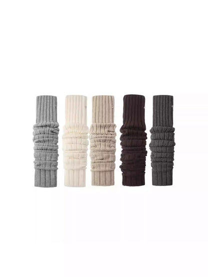 Wool Over the Knee Long Warm Knit Stacked Sock Cover【s0000014553】