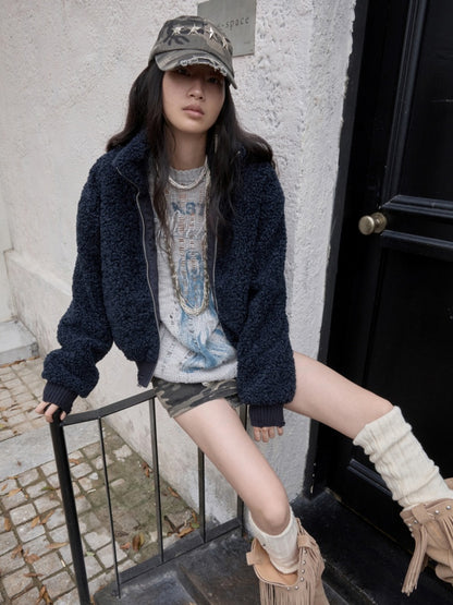 Wool Over the Knee Long Warm Knit Stacked Sock Cover【s0000014553】