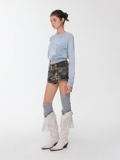 Wool Over the Knee Long Warm Knit Stacked Sock Cover【s0000014553】