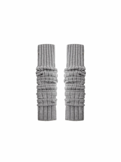 Wool Over the Knee Long Warm Knit Stacked Sock Cover【s0000014553】