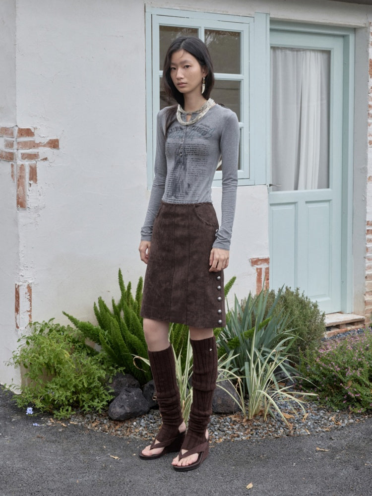 Wool Over the Knee Long Warm Knit Stacked Sock Cover【s0000014553】