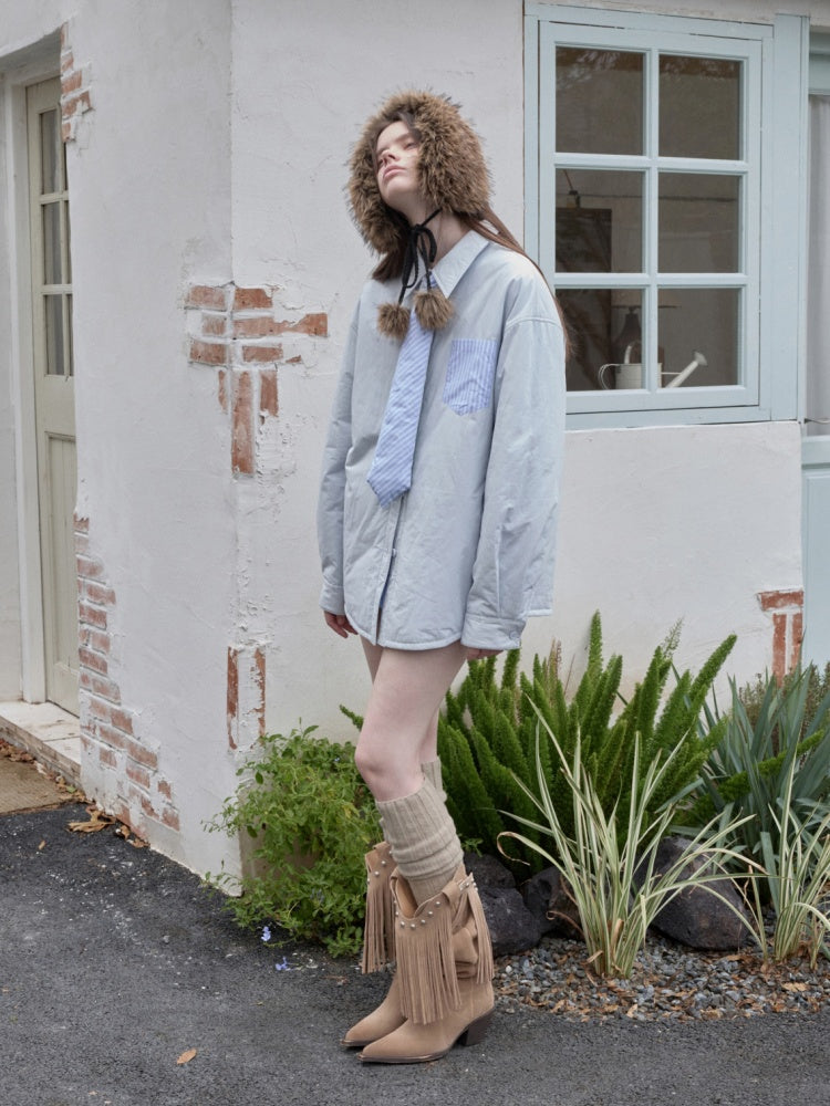 Wool Over the Knee Long Warm Knit Stacked Sock Cover【s0000014553】