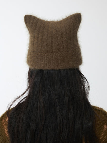 Cat Ears Long Rabbit Fur Solid Color Knitted【s0000014554】