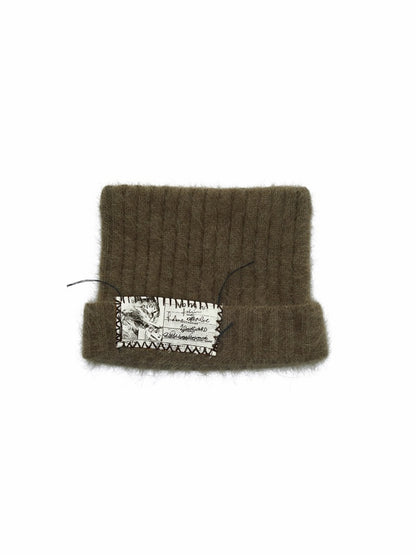 Cat Ears Long Rabbit Fur Solid Color Knitted【s0000014554】