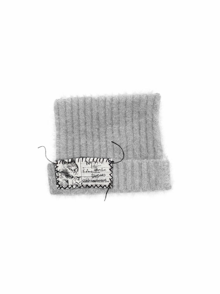 Cat Ears Long Rabbit Fur Solid Color Knitted【s0000014554】