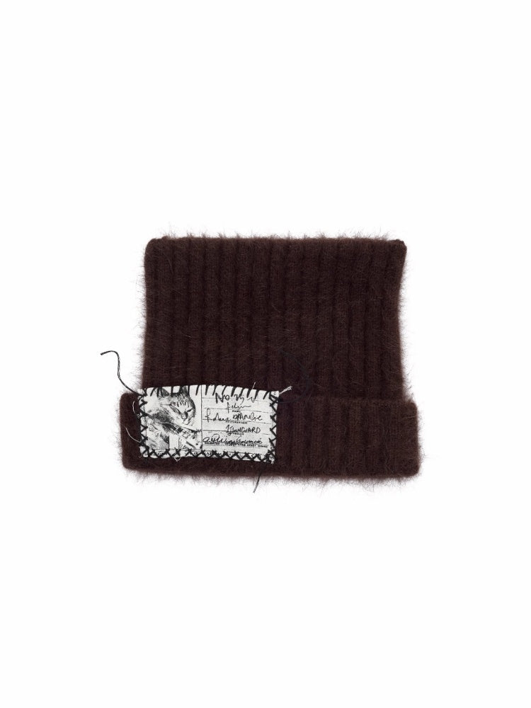 Cat Ears Long Rabbit Fur Solid Color Knitted【s0000014554】