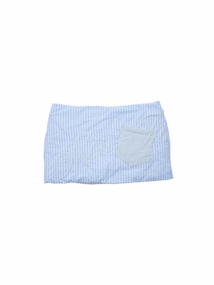 Three-Piece Set Embroidery Striped Contrast Padded Shirt Tie Skirt【s0000014572】