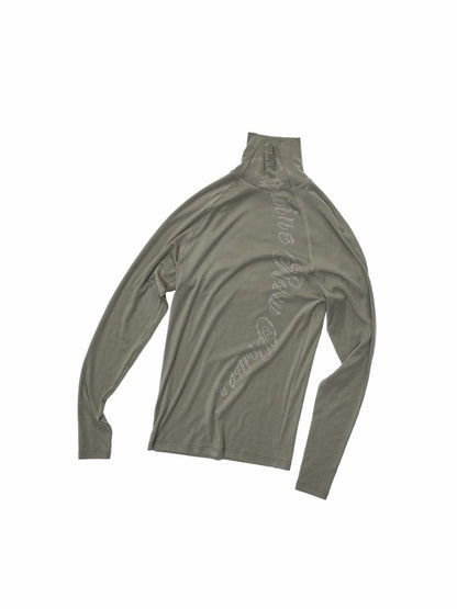 Basic Turtle Neck Hot Diamond Raglan Sleeve Base Shirt Inner & Outer Skinny Long-Sleeved Tops【s0000014582】