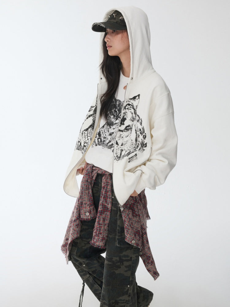 American Vintage Distressed Check Raw Edge Slim Versatile Lapel Shirt Jacket【s0000014604】