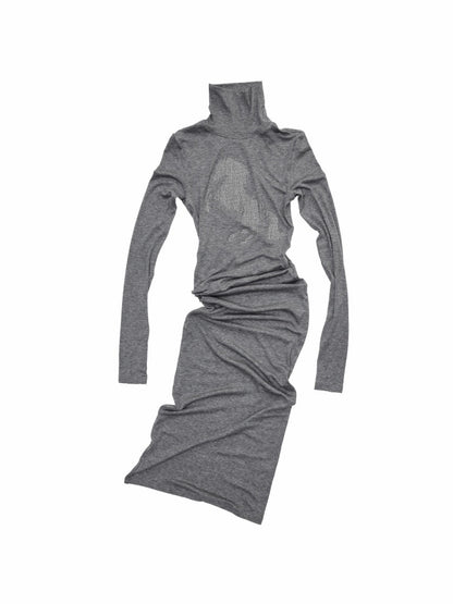 Solid Color Small Turtle Neck Basic Hot Diamond Bottom Short Top Slim Long Dress【s0000014606】