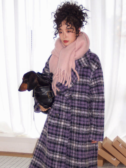 "Misty Velvet" Casual Versatile Solid Color Skin-Friendly Plush Scarf【s0000014718】