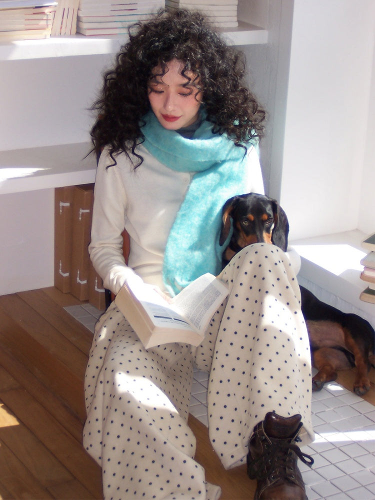 "Misty Velvet" Casual Versatile Solid Color Skin-Friendly Plush Scarf【s0000014718】