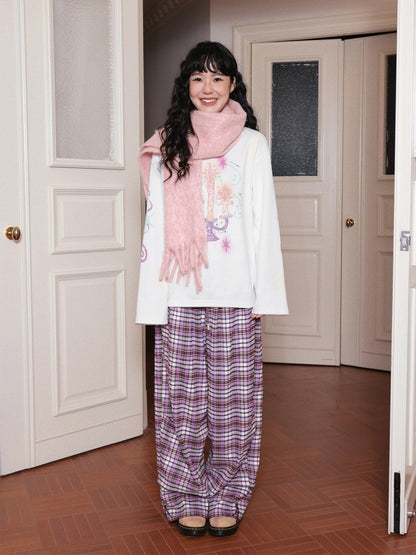 "Misty Velvet" Casual Versatile Solid Color Skin-Friendly Plush Scarf【s0000014718】