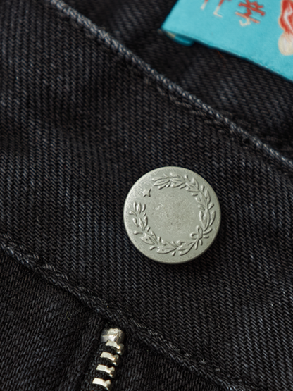 "Mountain Xu" Mid-Rise Slightly Elastic Jeans Look Tall Slim Straight-Legged Pants【s0000014719】