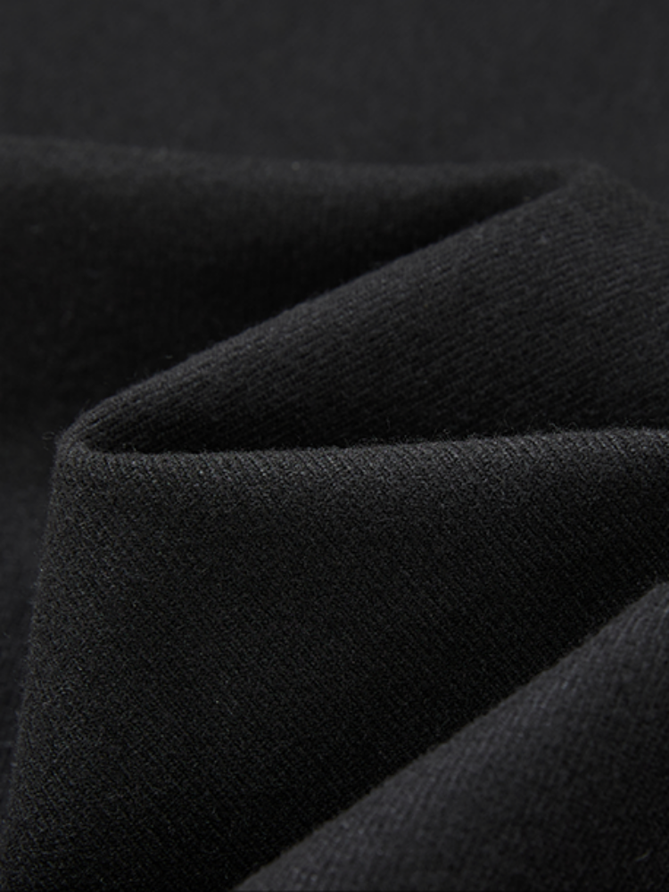 "Echo Of The Night Banquet" Mid-Rise Woolen Slacks Commuting Versatile Straight-Legged Artifact【s0000014720】