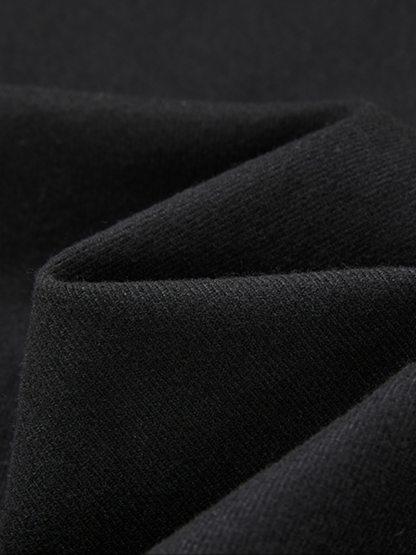 "Echo Of The Night Banquet" Mid-Rise Woolen Slacks Commuting Versatile Straight-Legged Artifact【s0000014720】