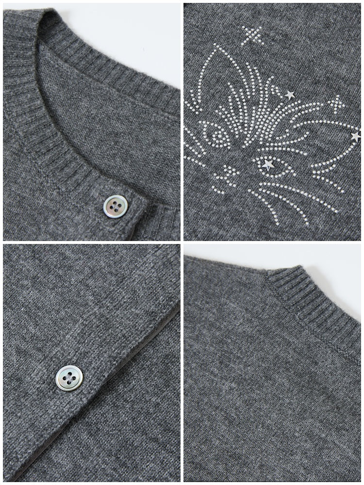 "Kitten Wednesday" Patchwork Cardigan【s0000014725】