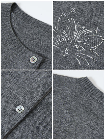 "Kitten Wednesday" Patchwork Cardigan【s0000014725】