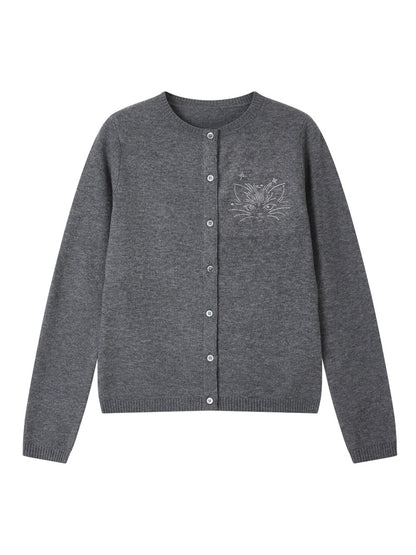 "Kitten Wednesday" Patchwork Cardigan【s0000014725】