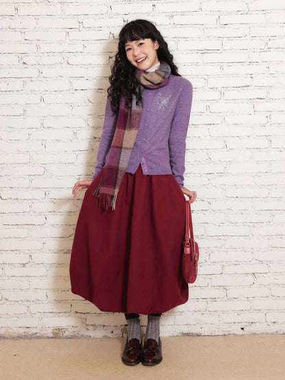 "Kitten Wednesday" Patchwork Cardigan【s0000014725】