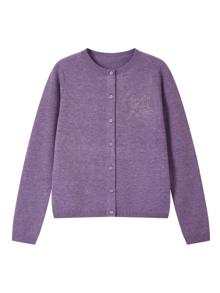 "Kitten Wednesday" Patchwork Cardigan【s0000014725】