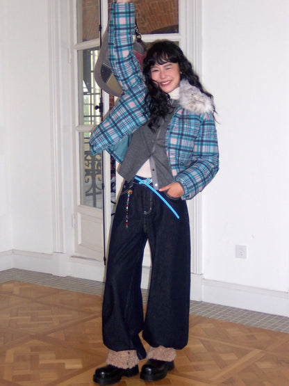 "Kitten Wednesday" Patchwork Cardigan【s0000014725】