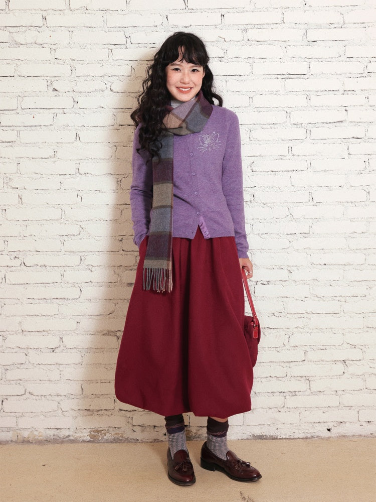 "Kitten Wednesday" Patchwork Cardigan【s0000014725】