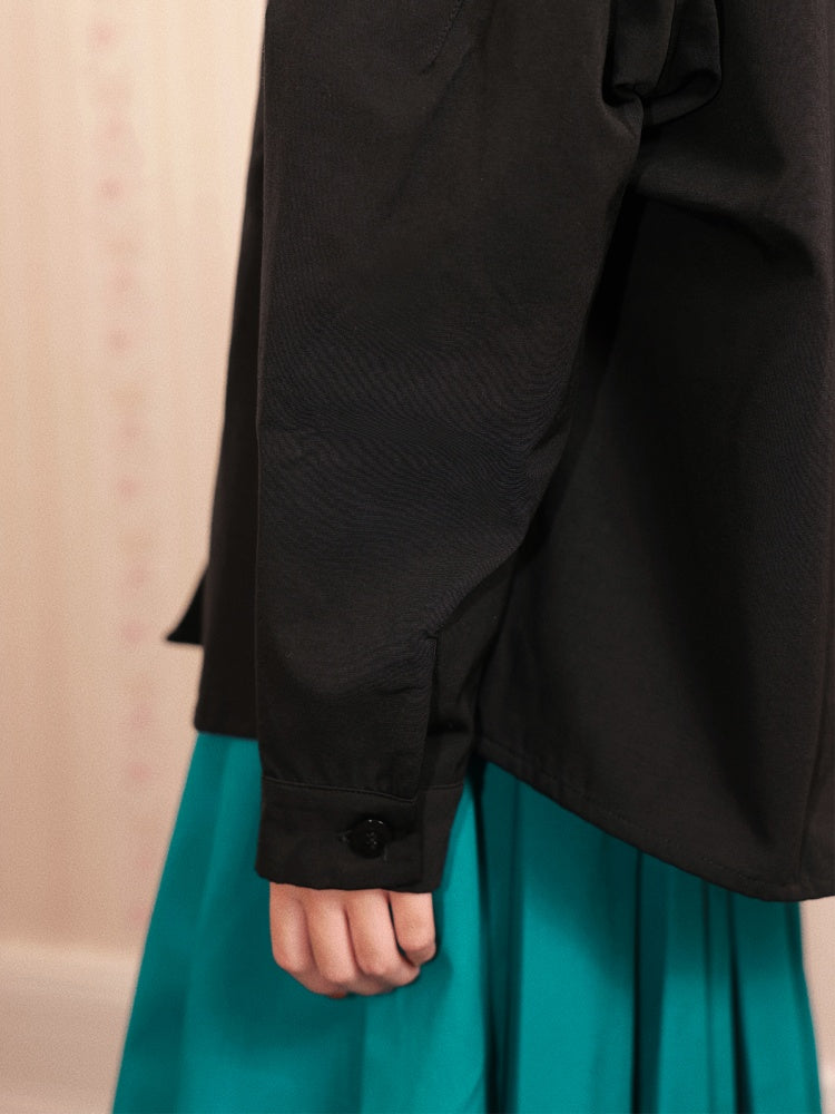 "Twilight Secret Words" Dropped Shoulder Long-Sleeved Shirt【s0000014726】