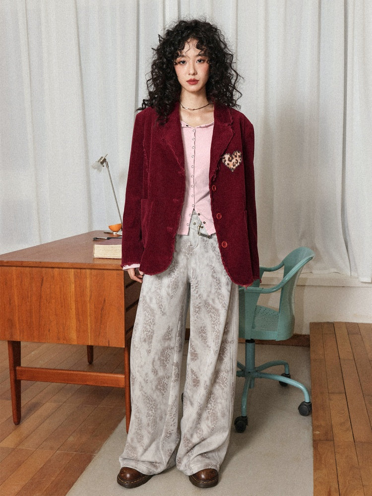 "Sand Under The Moon" Adjustable Belt Suede Slacks Relax Casually【s0000014727】