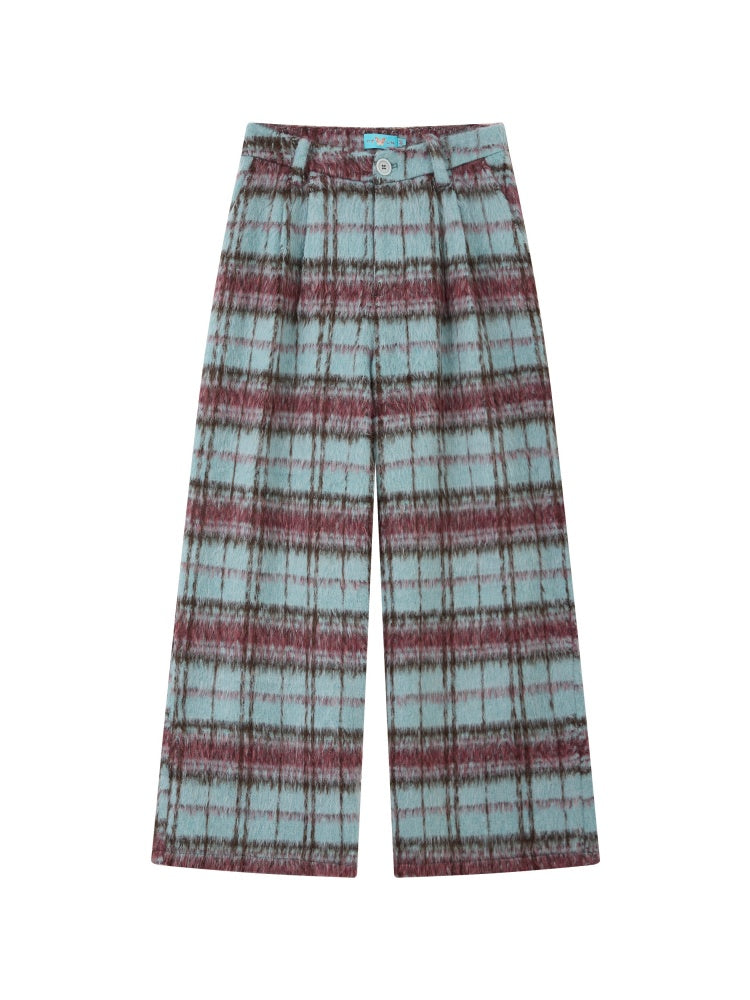 "Fleece Walk" Semi-Elastic Waist Slightly Woolen Slacks【s0000014738】