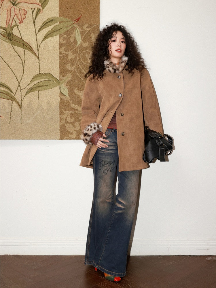 "Against Time" Low-Rise Jeans Retro Pear-Shaped Crotch Covering Slim Pants【s0000014739】