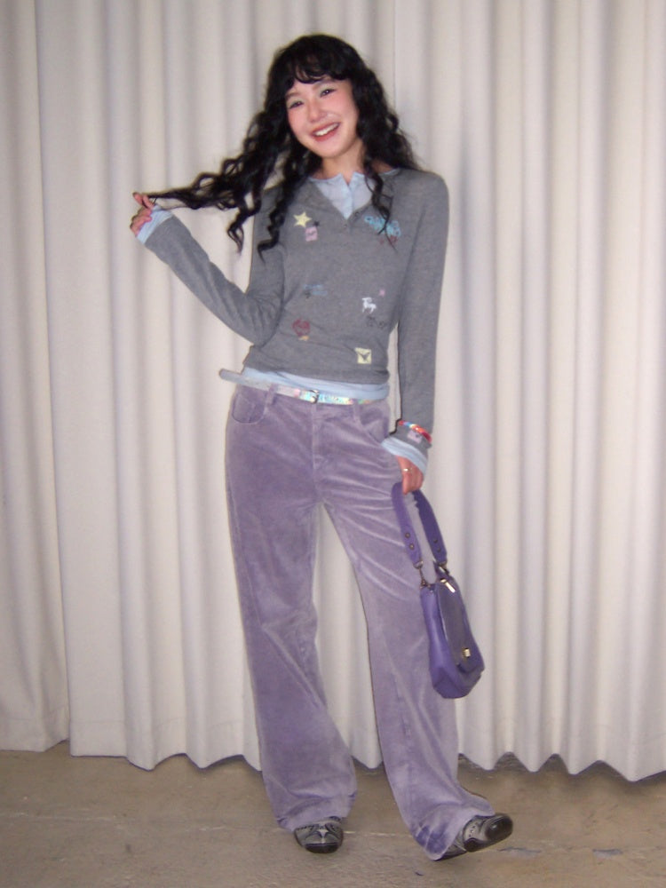 "Winter Ensemble" Micro-Elastic Corduroy Slacks【s0000014740】