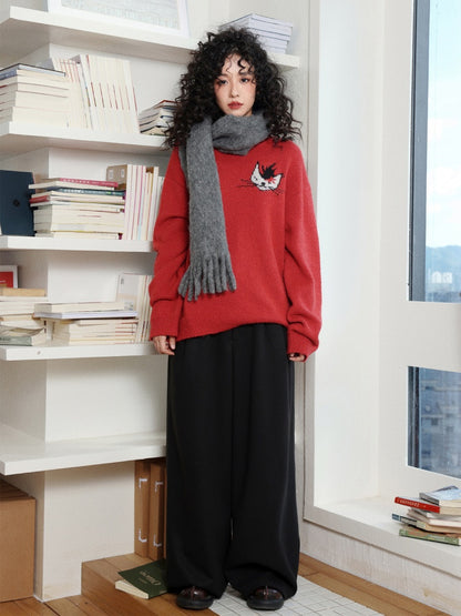 "Brown Sugar Secret Language" Micro-Elastic Woolen Slacks【s0000014745】