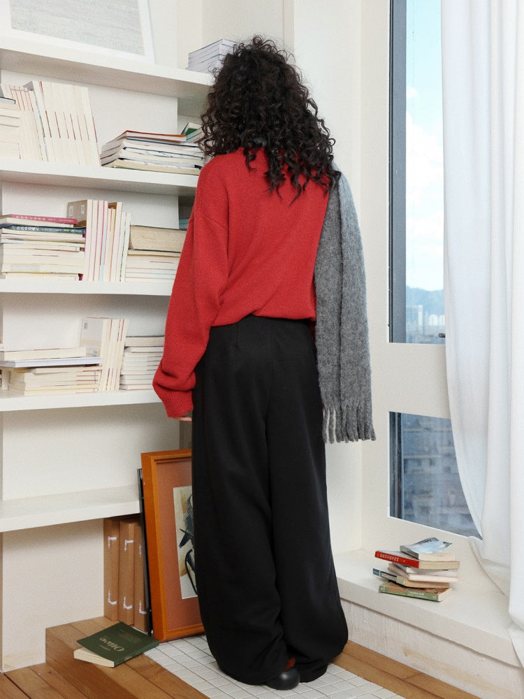 "Brown Sugar Secret Language" Micro-Elastic Woolen Slacks【s0000014745】