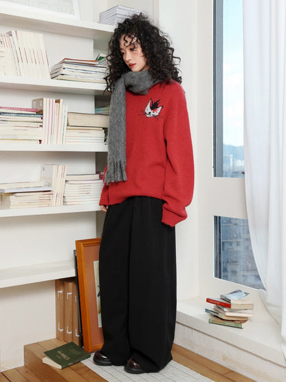 "Brown Sugar Secret Language" Micro-Elastic Woolen Slacks【s0000014745】