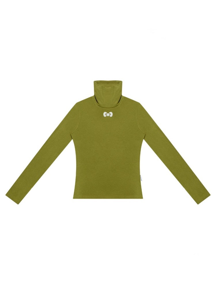 American Retro High Neck Slim Soft Waxy Inner Top Knitted Base Shirt【s0000014770】