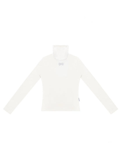 American Retro High Neck Slim Soft Waxy Inner Top Knitted Base Shirt【s0000014770】