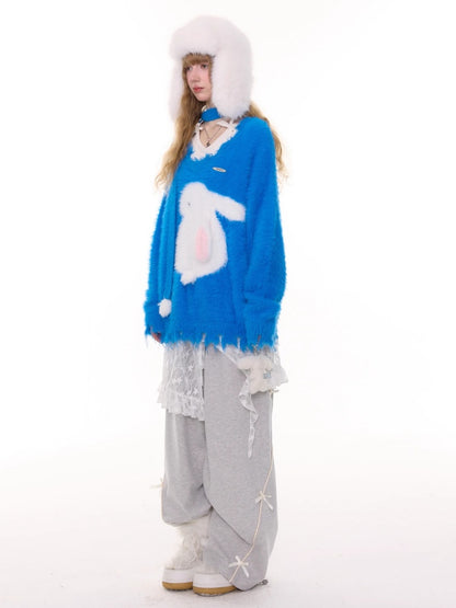 American Design High-Waisted Slimming Bow Wide-Leg Sweat Pants【s0000014778】