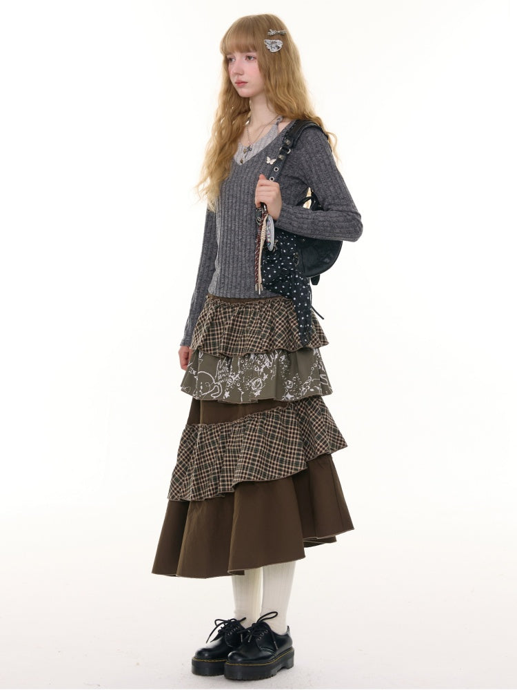 American Design Sense Slimming Top Twist Halter Neck Long Sleeve T-Shirt Knitted Base Shirt【s0000014780】