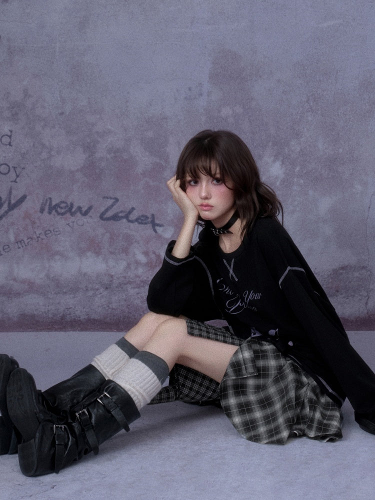 Witch's Poison Print Loose Versatile Slimming T-Shirt【s0000014794】