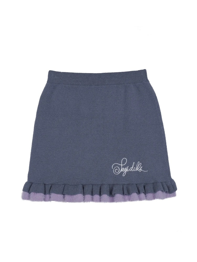 A Bite Of Sweet Glutinous Sweater Short Skirt Set【s0000014806】