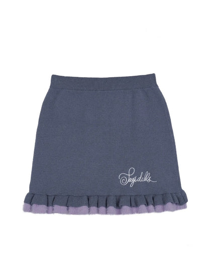 A Bite Of Sweet Glutinous Sweater Short Skirt Set【s0000014806】