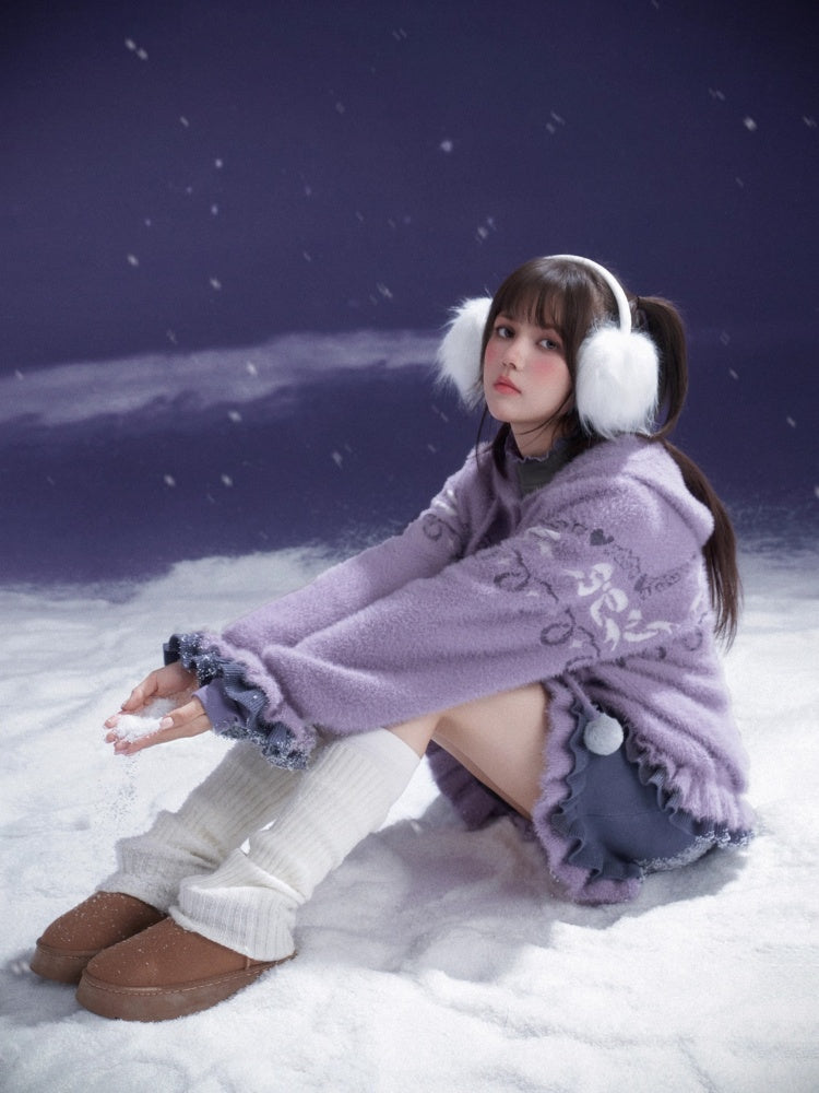 A Bite Of Sweet Glutinous Sweater Short Skirt Set【s0000014806】