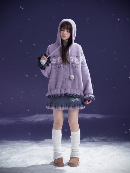 A Bite Of Sweet Glutinous Sweater Short Skirt Set【s0000014806】