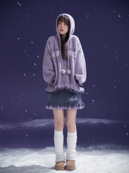 A Bite Of Sweet Glutinous Sweater Short Skirt Set【s0000014806】