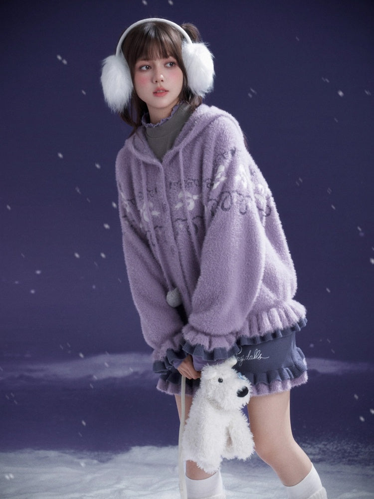 A Bite Of Sweet Glutinous Sweater Short Skirt Set【s0000014806】