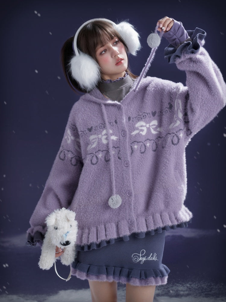 A Bite Of Sweet Glutinous Sweater Short Skirt Set【s0000014806】