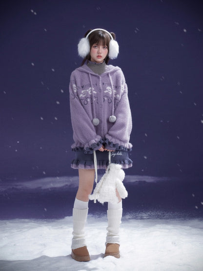 A Bite Of Sweet Glutinous Sweater Short Skirt Set【s0000014806】